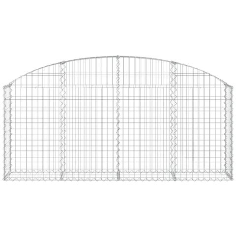 Cesto Gabbione Ad Arco 200x30x80/100 Cm Ferro Zincato - Foto 2