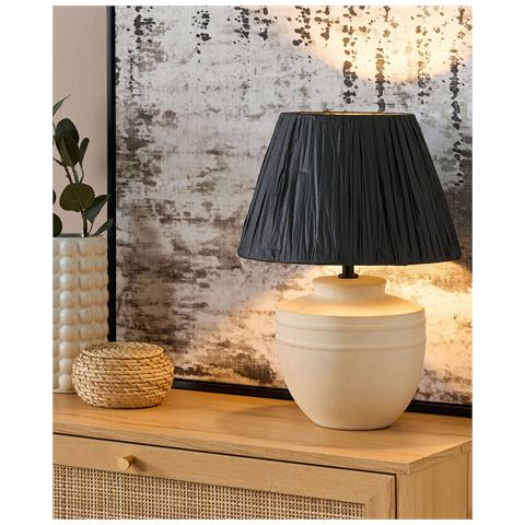Lampada Da Tavolo Tigre Ceramica Beige - Foto 8