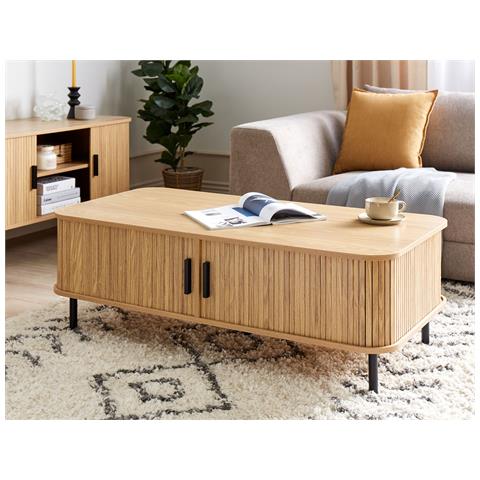 Tavolino Da Caffè Bradley Marrone Con Contenitore - Foto 1