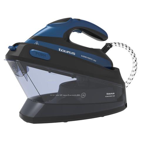 Sliding perfect 2800 Ferro da stiro a secco e a vapore Ceramica 2800 W Nero, Blu - Foto 2