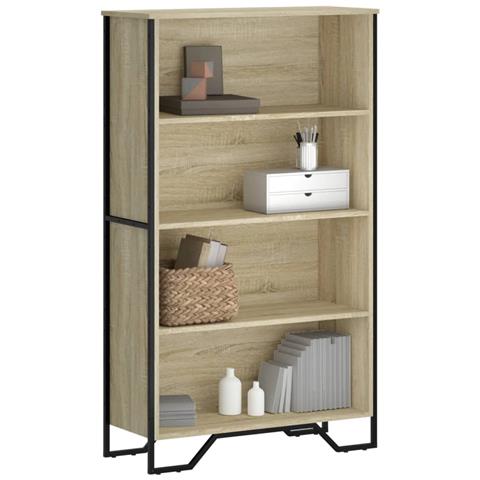 Libreria Rovere Sonoma 80x31x137,5 Cm In Legno Multistrato - Foto 1