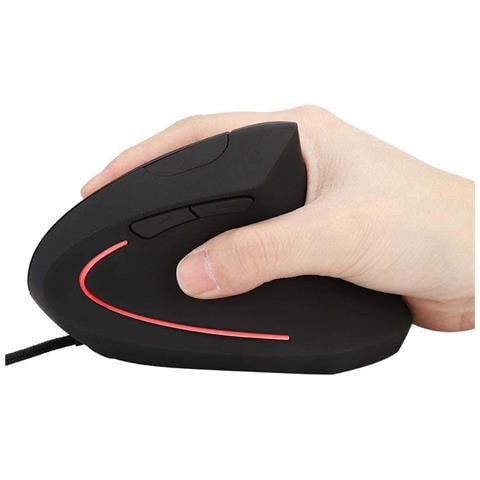 Mouse Verticale Cablato Ergonomico Con Filo 6d Wired Led Da Gioco / Ufficio - Foto 1