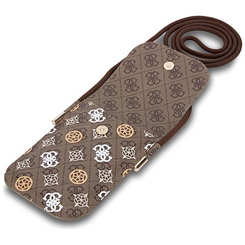 Borsa A Tracolla Universale Per Smartphone Modello 4g Peony Card Slot, Marrone - Foto 3