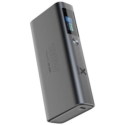 Powerbank 20 000 Mah Usb-a/2 Usb-c Modello Nova Pro Pd 130w Con Display Lcd, Grigio - Foto 1