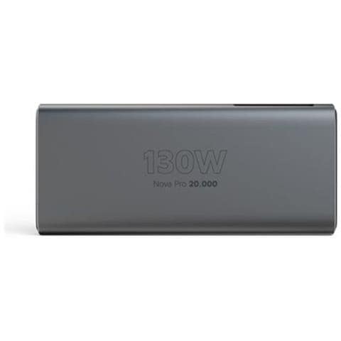Powerbank 20 000 Mah Usb-a/2 Usb-c Modello Nova Pro Pd 130w Con Display Lcd, Grigio - Foto 2