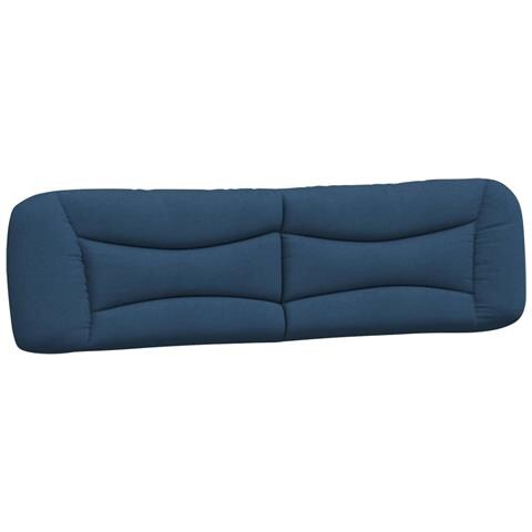 Cuscino Testiera Blu 200 Cm In Tessuto - Foto 2