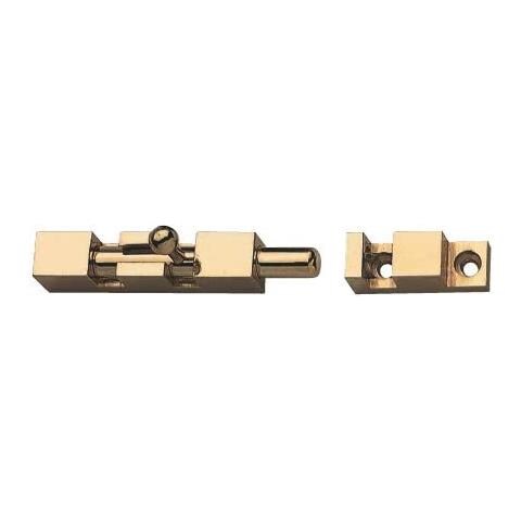 Catenaccio Per Chiusura Porte A Cannone 100mm - In Ottone Lucido - Foto 1
