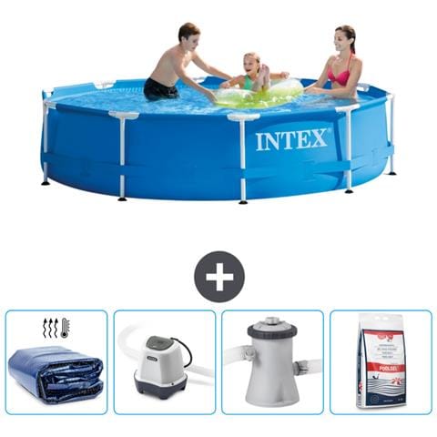 Piscina Fuori Terra - In Giro - 305x305x76 Cm - Blu - Include Accessori Coordinati Cb54 - Foto 1