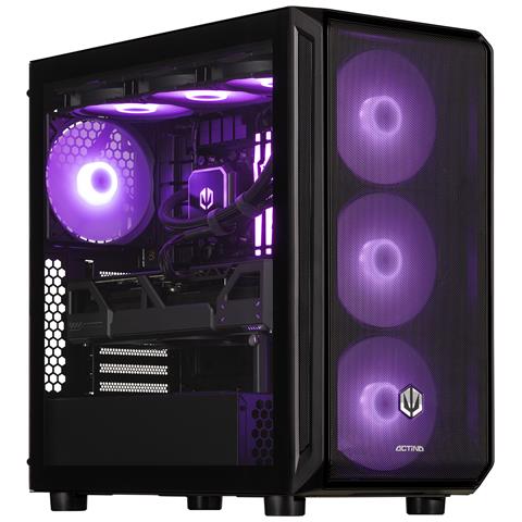 5901443414476 PC AMD Ryzen™ 7 7800X3D 32 GB DDR5-SDRAM 2 TB SSD NVIDIA GeForce RTX 5070 Midi Tower Nero - Foto 1