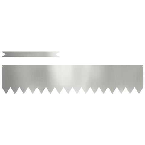 Bordature per Prato 20 pz 100x0.5x20 cm Acciaio Zincato - Foto 1