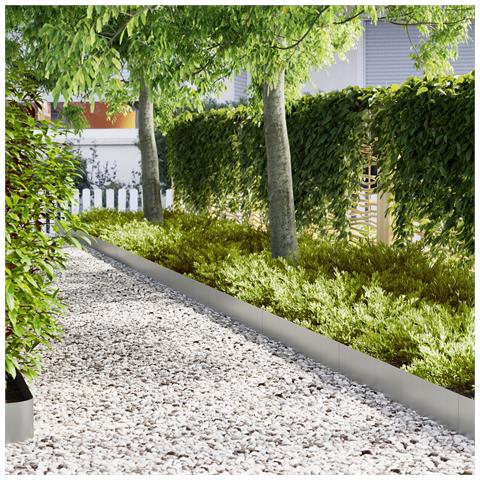 Bordature per Prato 20 pz 100x0.5x20 cm Acciaio Zincato - Foto 2