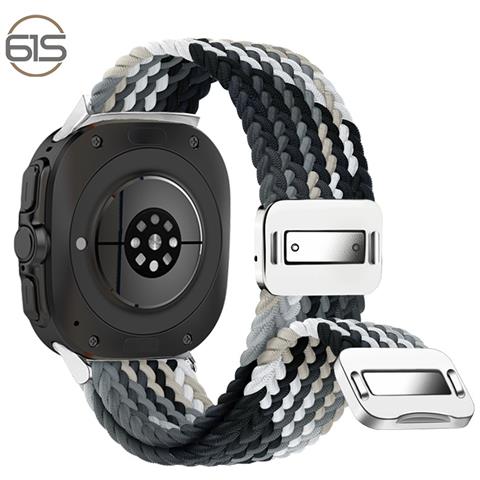 Cinturino In Nylon Intrecciato Ultra Elastico Per Samsung Watch 7 Grey - Foto 1