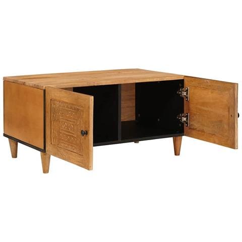 Tavolino da salotto con porta Marrone chiaro 80 x 50 x 40 cm - Foto 2
