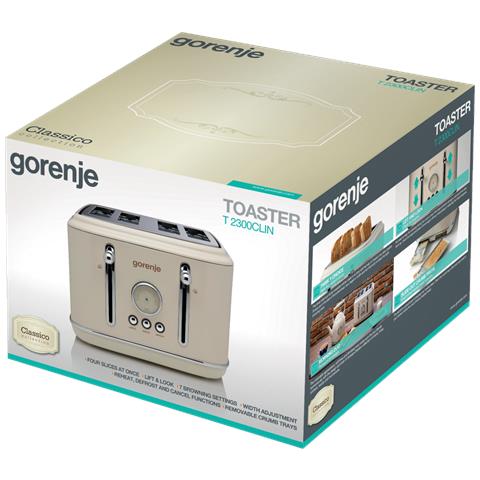 T2300CLIN 7 4 fetta /e 1150 W Beige - Foto 2