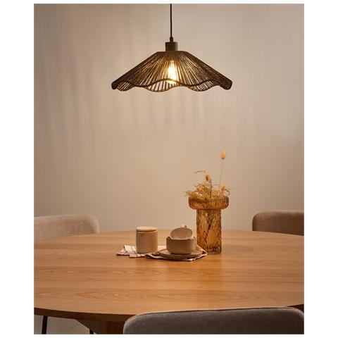 Lampadario Migori Carta Nero - Foto 1