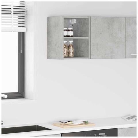 Armadio pensile Riga Grigio cemento 30 x 29,5 x 40 cm - Foto 2
