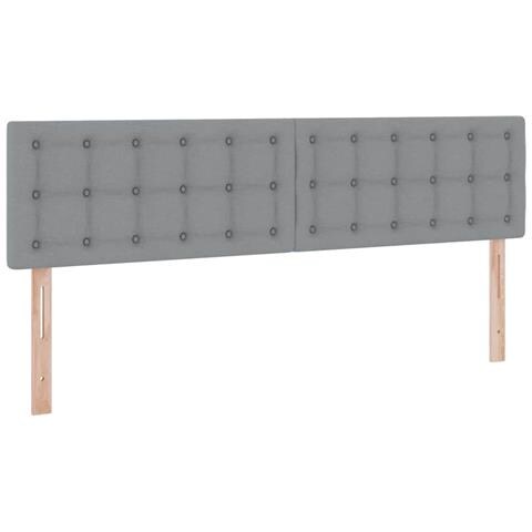 Letto con contenitore e materasso Grigio chiaro 160 x 200 cm - Foto 9