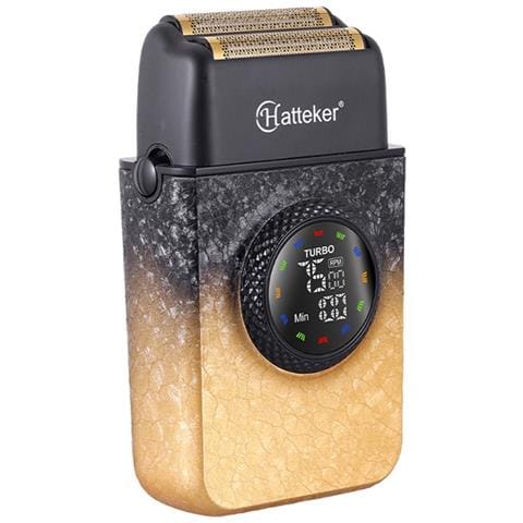 Rasoio Elettrico A Lamina Con Display Led, Ricaricabile Usb, Uso Asciutto E Bagnato Yellow - Foto 1