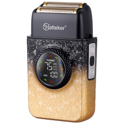 Rasoio Elettrico A Lamina Con Display Led, Ricaricabile Usb, Uso Asciutto E Bagnato Yellow - Foto 2