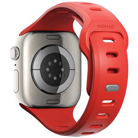 Cinturino Sport Impermeabile 42 Mm Per Apple Watch Modello Tempo Band, Corallo - Foto 1