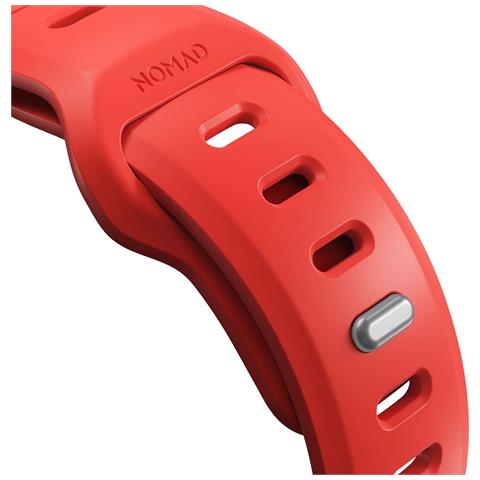 Cinturino Sport Impermeabile 42 Mm Per Apple Watch Modello Tempo Band, Corallo - Foto 5