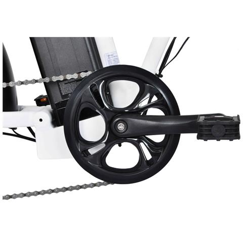 Fat Pieghevole 20'' - E-bike Pieghevole In Alluminio, Ruote Fat 20'', Cambio 7 Velocità, Motore 250 W, Batteria 36v X 12,5 Ah - Bianco - Foto 2