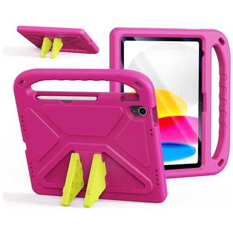 Cover per iPad 10.9 (2022) - Rosa, Antiurto, Con Soporte - Foto 1