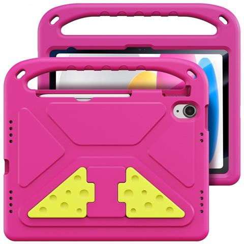 Cover per iPad 10.9 (2022) - Rosa, Antiurto, Con Soporte - Foto 4