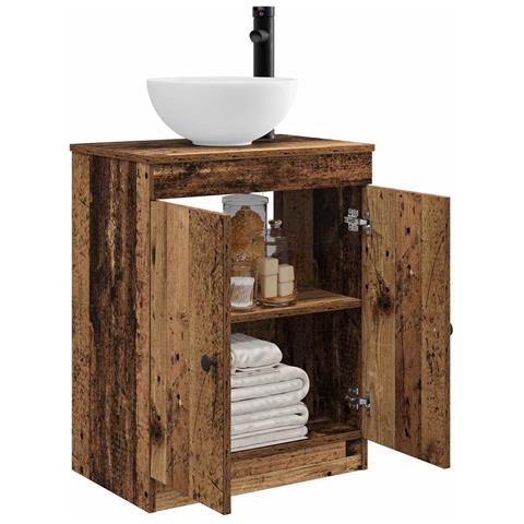 Mobile da bagno con lavabo Legno antico 54 x 35 x 83 cm - Foto 2