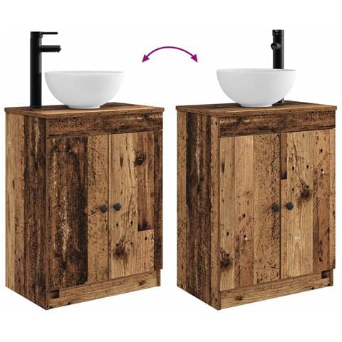 Mobile da bagno con lavabo Legno antico 54 x 35 x 83 cm - Foto 7
