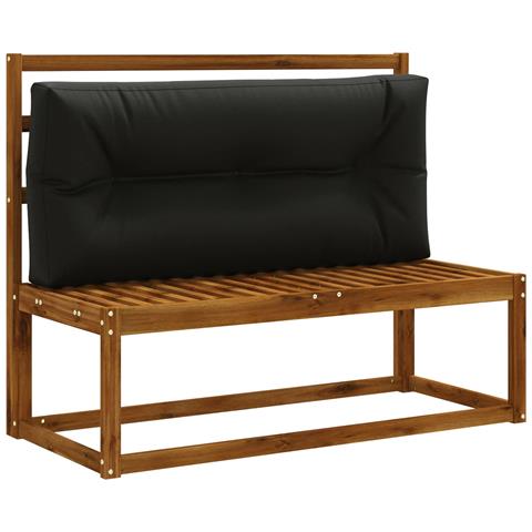 Cuscino per schienale di pallet VIANEN 100% Poliestere Nero - Foto 2