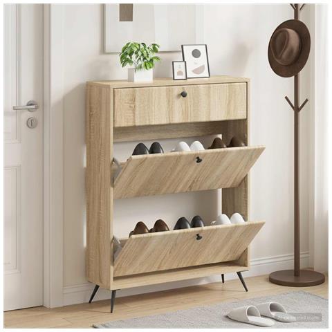 Mobile per scarpe BREDA 78 x 24 x 103 cm Legno ingegnerizzato - Foto 2