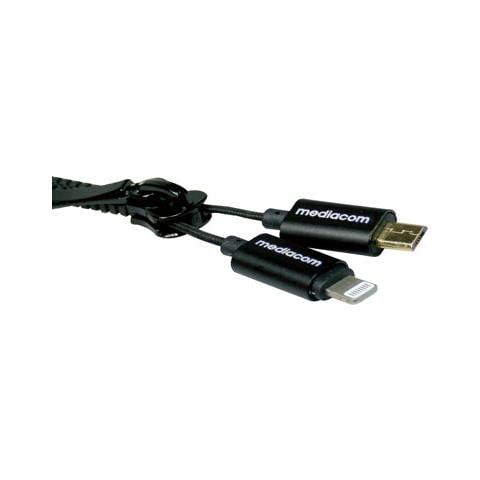 Cavo ZIP Micro USB 8.6 m Colore Nero - Foto 1