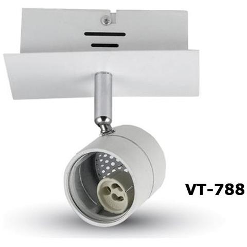 Porta Faretti Led Gu10 Incasso Orientabile 360°track Light Vt-788 3617 - Foto 1
