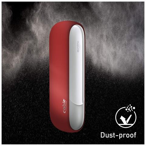 Hard case per IQOS 3 DUO / 3, custodia cover di protezione rigida per sigaretta elettronica IQOS 3 DUO / 3 policarbonato Soft Touch soft touch, contro graffi cadute e urti accidentali, case duro (matte red) - Foto 2