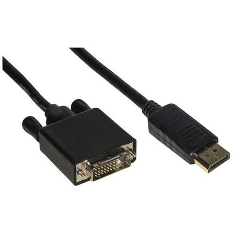 Cavo Displayport 1.2 To Dvi. M /m. 5mt. Contatti Dorati. Nero. Lkcdpdvi50 - Foto 1