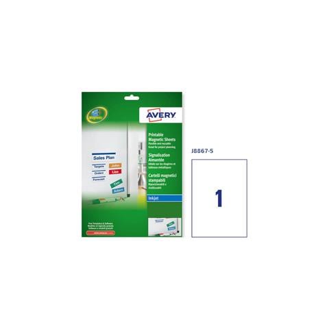Etichette Magnetiche Bianche Inkjet In A4 210x297mm (1et / fg - 5fg) J8867 - Foto 1