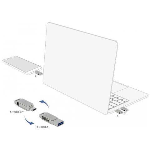 Doppia Memory Stick Usb 3.2 Da 32 Gb (usb-c E Usb-a) - Foto 4