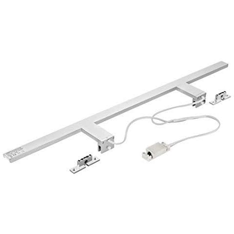 Led Luce Dello Specchio 80 Centimetri Gabinetto Clip Bagno Ip44 Neutra 4000k Bianco Alluminio 800x108x40mm 15w 1000lm - Foto 2