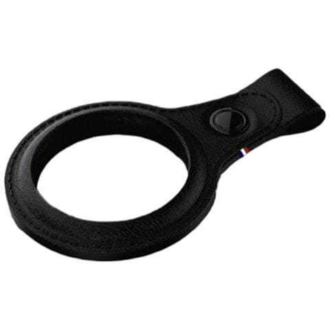 Elegante Portachiavi In Pelle Antiurto Per Airtag, Nero - Foto 6