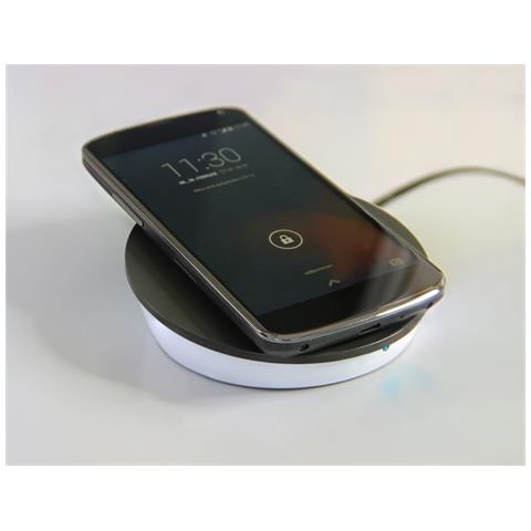 Qi, Interno, Esterno, Universale, USB, Google Nexus 4, Nexus 5, Nexus 6, Nexus 7 (2013) , LG Optimus G Pro, Nokia Lumia 735, 830, 920, 930, , Contactless, Nero - Foto 2