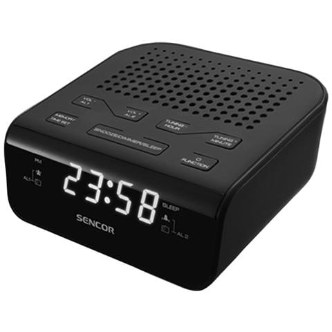 SRC 136 B, AA, Orologio, LED, Digitale, FM, PLL, Bianco - Foto 1