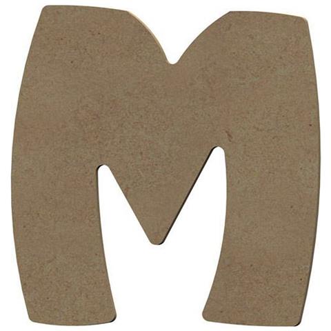 Lettera Maiuscola M In Legno Mdf Per La Decorazione - 8 Cm - Foto 1