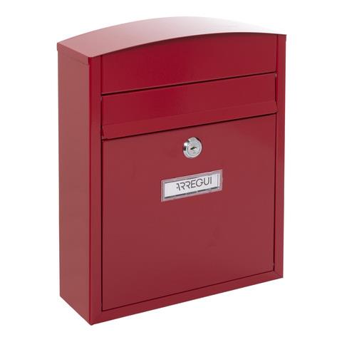 Compact E5736 Cassetta Postale Individuale In Acciaio, Cassetta Della Posta Da Esterno, Dimensione S (din A5), Facile Da Montare, Rosso - Foto 1