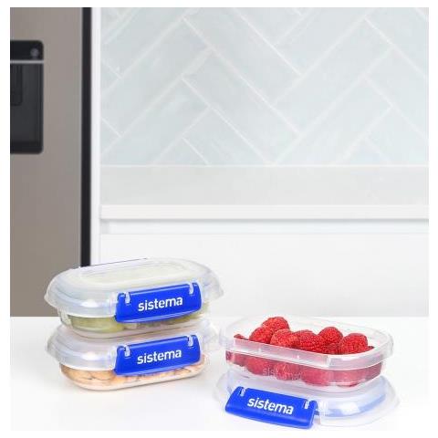 881523 Recipiente Per Cibo Rettangolare Contenitore 0,18 L Trasparente 3 Pz - Foto 2