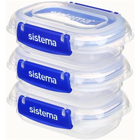 881523 Recipiente Per Cibo Rettangolare Contenitore 0,18 L Trasparente 3 Pz - Foto 3