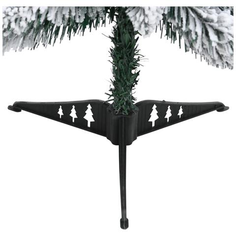 Albero Di Natale Artificiale Con 45 Led E Neve Floccata 90 Cm - Foto 8