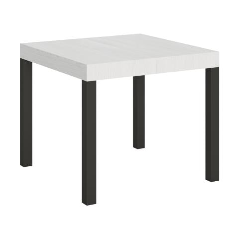 Tavolo Allungabile 90x90/246 Cm Everyday Telaio Antracite - Noce - Foto 1