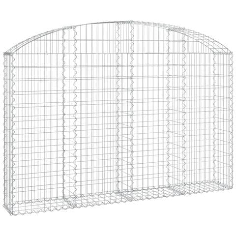 Cesto Gabbione Ad Arco 200x30x120/140 Cm Ferro Zincato - Foto 1