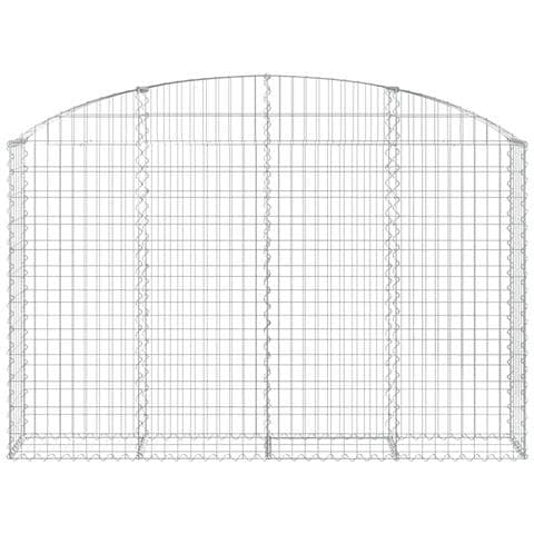 Cesto Gabbione Ad Arco 200x30x120/140 Cm Ferro Zincato - Foto 2